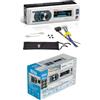Generico KIT SET PER BOSS AUDIO SYSTEMS MR632UAB, 1 autoradio 1 din, ricevitore am/fm, stereo, aux/usb/mp3, con bluetooth, impermeabile, per barche, auto, bianco, 1 pezzo + chiavi di estrazione omaggio