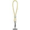 RhinoShield Waterproof And Durable TPU Wrist Phone Lanyard | Easy to Adjust, Charm, Durable Strap (Landyard Card Included) - Sunlight Yellow