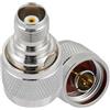 Vecys 2 Pezzi Adattatore Coassiale RF N Maschio a TNC Femmina 50 Ohm Connettore N a TNC Adattatore Coassiale RF per Antenna Radio Cavo di Prolunga