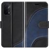 BoxTii Cover per Oppo A74 5G / Oppo A93 5G / Oppo A54 5G, Custodia in PU Pelle Portafoglio per Oppo A74 5G / Oppo A93 5G / Oppo A54 5G, Magnetica Cover a Libro con Slot per Schede, Nero