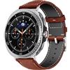 MaEiol Cinturino Pelle per Samsung Galaxy Watch 8 40mm 44mm / Samsung Galaxy Watch 8 Classic 46mm, Cinturino di Ricambio Orologio da Polso per Donna e Uomo
