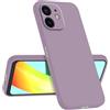 Longstong Custodia Compatibile con iPhone 12 (6.1), Sottile Antishock Personalizzata Design Minimalista - Erba Viola
