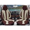 BREMER SITZBEZÜGE Coprisedili per conducente, su misura, compatibili con Ducato, Weinsberg, Adria, Dethleffs, accessori per camper, set da 2 pezzi, incl. copribraccioli,