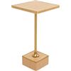 Kare Design Tavolino da caffè Mounty 25x25cm Mounty, beige, 25x25, quadrato, piano appoggio, per vasi di fiori, stile glam, soggiorno, corridoio, stanza da letto