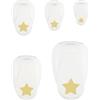 Vaessen Creative Fustellatrice per Carta Set 5 pz - Stelle - da Ø 0,95 a 5 cm - Accessori per Fai da Te, Scrapbooking e Biglietti