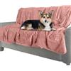 Petmaker Coperta Impermeabile per Animali Domestici - Coperta Reversibile Rosa Protegge Divano, Auto, Letto da fuoriuscite, Macchie o Pellicce - Coperta per Cani e Gatti (50 x 60)