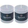 Spaas Candela pilastro in stile rustico 70/70 mm 25 ore, azzurro (Confezione da 2)