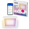 WiZ Smart Ceiling Panel Light - Design sottile e squadrato, dimensioni multiple, controllo vocale/app, programmazione, Google Home, Amazon Alexa e Apple HomeKit, illuminazione interna, nero/bianco