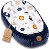 Totsy Baby Riduttore lettino neonato - 90x50 cm nido culla pod cocoonababy babynest antisoffoco per bambina e bambino baby nest per neonati Arcobaleno blu scuro