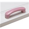 SeeRaphee Graziosi pomelli in ceramica, per armadio, cassetti, per bambini, 2 pezzi, colore rosa
