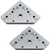 SeeRaphee Serie 4040 58 x 58 mm M12 Staffa angolare in alluminio Piastra di giunzione Piastra a forma di L Connettore estrusione (2 pezzi)