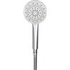 Triton Showers Soffione doccia Triton | Olivia | Acqua | 5 Spray | Soffioni doccia ad alta pressione | Universale | Cromo | Set di teste | Accessori doccia
