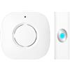 Miratic Campanello Senza Fili da Esterno con Ricevitore Plug-In Campanello Wireless 38 Suonerie 5 Livelli di Volume 0-88 dB Portata 250m Indicatore LED Lampeggiante