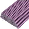 QUARKZMAN 30Pz Stick Colla a Caldo Dimensioni Standard per Pistola 11mm x 200mm Colla a Caldo Bastoncini Ricariche Piccoli e Molto Adesivi, Glitterato Viola