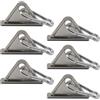 SeeRaphee Gancio scorrevole triangolare in lega di zinco con moschettone a molla per profilo di estrusione in alluminio 4040/4545 T-Slot (6 pezzi)