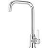 Yuxava Rubinetto Lavello Cucina,Rubinetto da Cucina in Acciaio Inossidabile,Miscelatore Cucina Girevole a 360°, Forma di L Miscelatore Monocomando,Rubinetto Cucina Resistente alla Corrosione, (G3/8 Pollici)