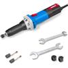 HERZO Smerigliatrice Diritta 600W, Utensile Rotativo Elettrico a Velocità Variabile 0-31000 giri/min, Pinza Ø6mm/8mm, Ideale per Levigare, Lucidare, Incidere e Pulire