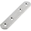 OMIDEAS 10 x piastre di giunzione piatte (97 x 20 x 3) dritto rammendo giunzione riparazione staffa piatta supporto mensola supporto nero in acciaio inox connettore