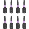 QUARKZMAN 8Pz T9 Inserti per Avvitatore Torx 1/4 Gambo Esagonale 25mm/1 Lunghezza Punte per Cacciavite Magnetico 6 Punte Esagonali a Stella in Acciaio S2 Trapano Elettrico di Qualità