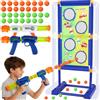 deAO Gioco di Mira e Tiro al Bersaglio con Obiettivo Elettronico in Movimento Include Pistole ad Aria Compressa attività per Bambini e Famiglie
