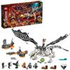 LEGO NINJAGO Drago dello Stregone Teschio, Giocattolo da Costruire e Gioco da Tavolo 2in1 con le Figure dell'Esercito degli Scheletri, 71721