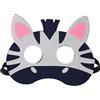 Jtnohx Feltro Maschere Animali, 10 Pz Maschera Halloween, Costume Animale per Compleanno Party Forniture (Maschera Cavallo)