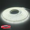 Q.Laomi Striscia LED 5M, Super Luminosa 220V 230V LED Striscia senza Trasformatore, Impermeabile IP65 con Interruttore, 6000K Striscia LED per Cucina, Bagno, Banco da Lavoro, 5M, Bianco Freddo