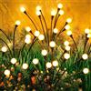 NEMMXUB 4 Pezzi Lampade Solari Per Esterni Da Giardino, 10 Led Lucciole Luci Solari Per Esterni IP65 Impermeabili, Modalità Multiple Luce Lucciola Per Pathway Yard Patio Giardino