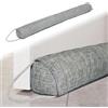 TWSOUL Paraspifferi per porte, 92 cm, pesante, paraspifferi per porte, isolamento acustico di porte e finestre, protezione dal calore, fermaporta fredda, lavabile (grigio chiaro)