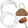 Beebeecraft 2pz 19cm Chiusura Borsa Uncinetto, Elaio Borsa in Alluminio Manico, Borsa a Forma Rotondo di Manico Interno Bacio per Borsa Frizione Artigianato Progetti Fai da Te