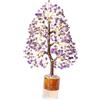 Crocon Cristalli curativi dell'albero della vita con chakra di ametista, decorazioni e regali Feng Shui per donne, mamma e sorelle, idee per decorare la stanza, regali di compleanno e per la mamma.