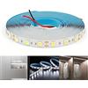 Arotelicht 12v 5M LED Striscia 300 LEDs SMD5050 Bianco Freddo 6000K Luminoso Flessibile 12V, Striscia LED Adesive per Interne, Cucina, Camera, Sala