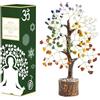 Crocon regalo donna compleanno 7 chakra albero della vita con cristalli dei bonsai, per ufficio meditazione regali idee mamma & sorella, amica cristallo curativi pietre regalo inaugurazione della