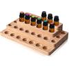 WEGREAT Espositore Oli Essenziali Legno 4 Strati con 30 Slot Espositore per Olio Essenziale, Oli Essenziali Scatole Decorative per Fragranze per Oli Profumati, Oli Essenziali e Altri Piccoli Oggetti