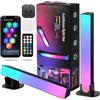 HOTUT Smart LED Light Bars,2 Articoli Barre LED RGB con Telecomando,Gaming Retroilluminazione Intelligente per Esterni, Giardino,Feste PC, TV, Sala Giochi e Case Copmuter