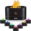 Birshe Diffusore di Aromi con Effetto Fiamma, 180ml 7 Colori Diffusore di Oli Essenziali con Luce a Effetto, diffusore di aromaterapia a fiamma per Casa, Spegnimento Automatico, Silenzioso