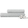 Dalfilo Set Asciugamani Bagno Viso e Bidet, in Spugna di Cotone, 500 gr/mq, Coppia Asciugamani Bagno, Morbido, Delicato sulla Pelle, Made in Italy, 60x100 cm + 40x60 cm, Resistente ai Lavaggi, Grigio