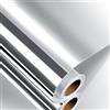 Decotalk Specchio Adesivo Carta da Parati Argento Effetto Specchio 30X500cm Rotoli di Carta da Parati Argento Pellicola Adesiva per Mobili Plastica Vinile Impermeabile per Porte Muro Bagno