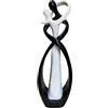 PIGPIGFLY Statua Amanti,Statue Decorative,Decorazioni per Ufficio,Figura Decorative, Statuette Decorative Casa, Soggiorno Decorativo Moderno da Appoggiare, Scultura Astratta in Poliresina(Nero+Bianco)