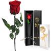 Yamonic Rosa Stabilizzata Regalo Donna, Vera Rosa Eterna con Steli Regalo per Donne Compleanno, Regali Natale San Valentino Festa della Mamma Anniversario Matrimonio Regali Fidanzata Mamma Nonna