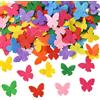 SUNNYCLUE 300 pz. Piccole Forme di Feltro Tessuto Non Tessuto In Feltro Assortiti Farfalle Colorate Insetti Piccoli Pezzi di Stoffa Morbida Abbellimenti Accessori per Scrapbooking Vestiti Borse Cappel
