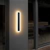 Klighten Lampada da Parete Esterno LED IP54 Impermeabile Lunghe Interno Applique, 60CM/20W Metallo Acrilico Moderna Luci Esterne Parete, Bianco Caldo 3000K, Nero, per Giardino Garage Patio