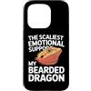 Emotional Support Bearded Dragon Do Not Custodia per iPhone 15 Pro Supporto emotivo Drago Barbuto