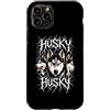 Animal Rock & Roll Graphic Concert Punk Custodia per iPhone 11 Pro Husky Heavy Metal Rock Dog Angry Music Band Festival