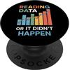 Analyst Stats Sarcasm Minimalist Tech Hu Dati o non è successo Analytics divertente dicendo PopSockets PopGrip Adesivo