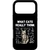 Nerdy Paws Studio Custodia per iPhone 17 Pro Max Cosa pensano davvero i gatti Smart Cat Science Nerd Humor