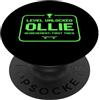 Skateboard Kid Gaming Achievement Funny Level Unlocked Ollie Skateboard Bambino Divertente PopSockets PopGrip Adesivo