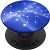 Patternado Studio Blu Astratto Rete Linee Moderno Tech Collegamento Design PopSockets PopGrip Adesivo