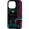 Patternado Studio Custodia per iPhone 14 Pro Max Astratto Linee Digitali Geometriche Tech Moderno Gra