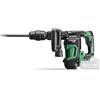 HiKOKI Martello scalpello a batteria SDS-Max - 36 V, 6.8 J Energia di impatto - Motore senza brushless, manico a bassa vibrazione, compatto e leggero, controllo a 4 marce, luce LED - Con valigetta per